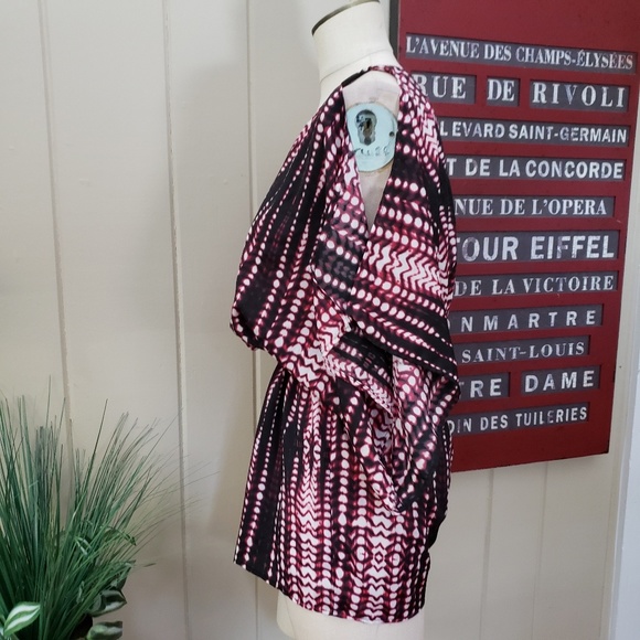 Soprano | S pink black cold shoulder romper - Picture 8 of 8